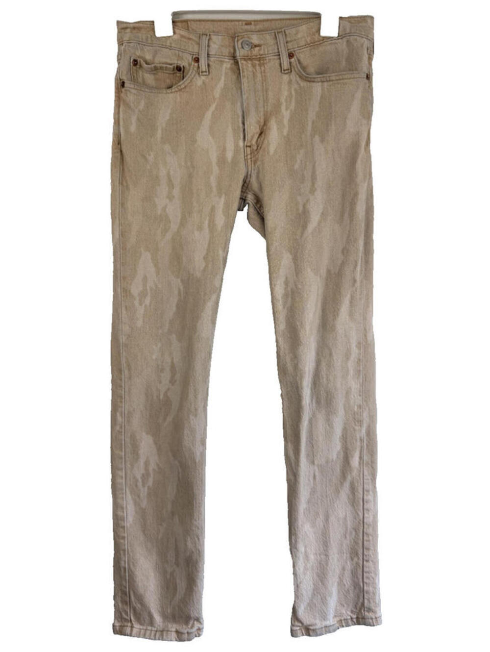 Men’s Levi’s 511 Slim Fit Brown Camouflage Denim Jeans Taper Size 32 X 32